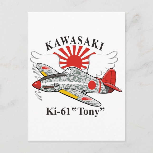 Postal kawasaki ki-61 "tony" (Anverso)