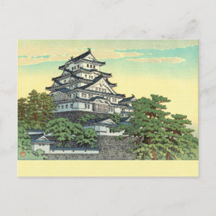 Postal Kawase Hasui Líneas de Transporte Pacífico Castill