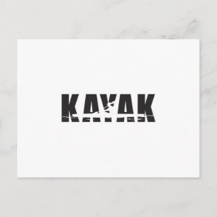 Postal Kayak Canoe Paddle Canoeing Funny Gift Idea