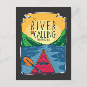 Postal Kayak - El Río Llama Y Debo Ir