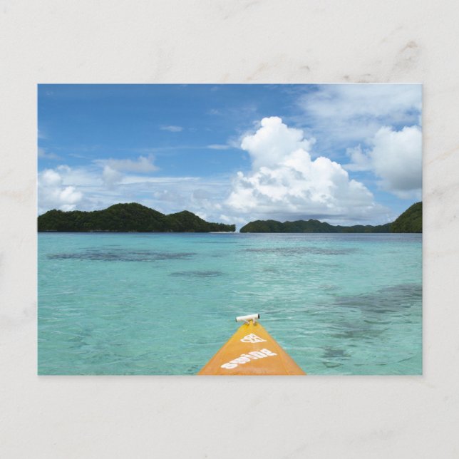 Postal Kayak en el paraíso (Anverso)