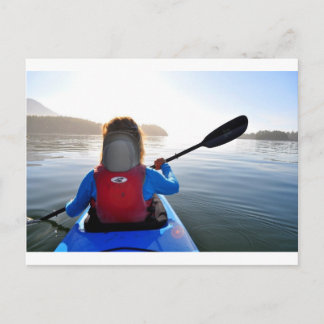 Postal Kayak en la isla de Vancouver