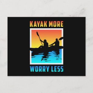 Postal Kayak Kayak Canoe Canoeing Paddle Funny Gift