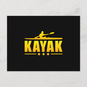 Postal Kayak Kayak Canoe Paddle Canoeing Funny Gigante