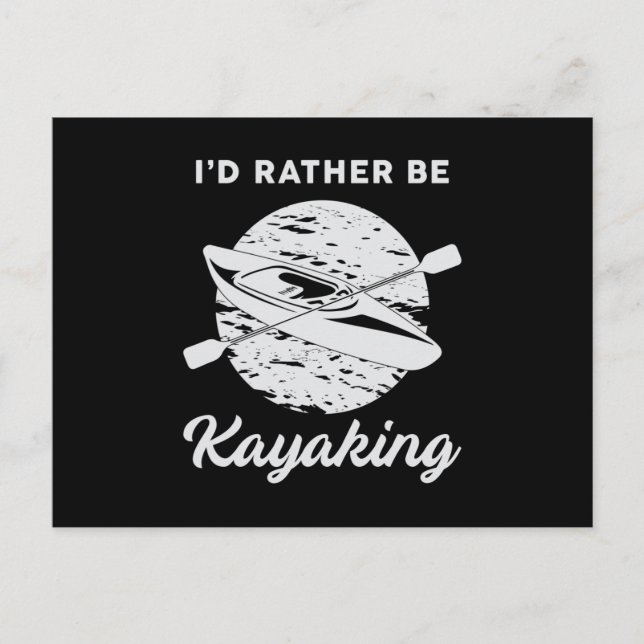 Postal Kayak Kayak Canoeing Canoe Paddle Funny Gift (Anverso)