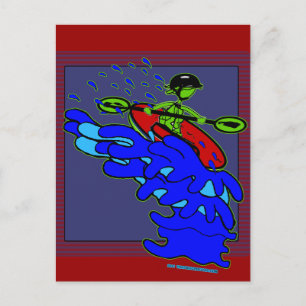 Postal Kayak sobre Camisetas y cosas de las cataratas