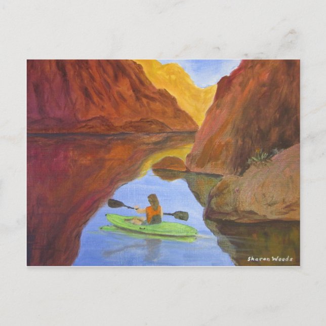 Postal Kayaking at Lake Powell (Anverso)