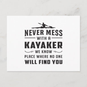 Postal Kayaking Canoe Kayak Canoeing Funny Gift Idea