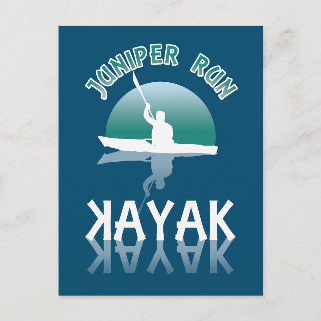 Postal Kayaking Juniper Run - Kayak (Anverso)