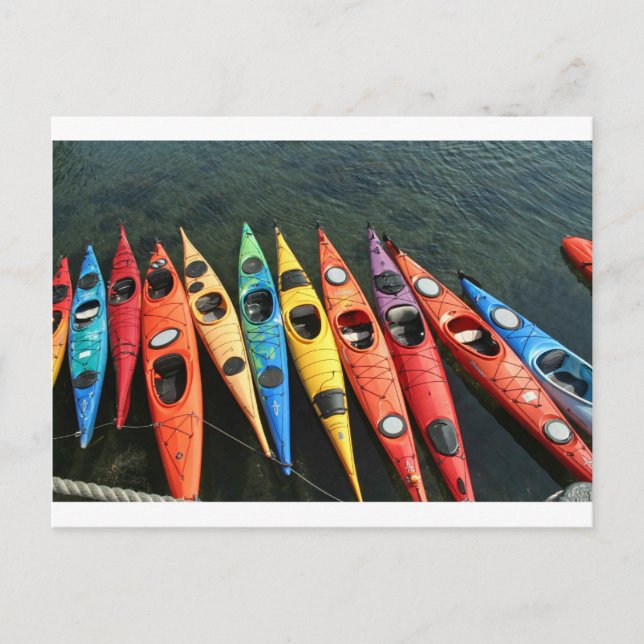 Postal ¡Kayaks! (Anverso)