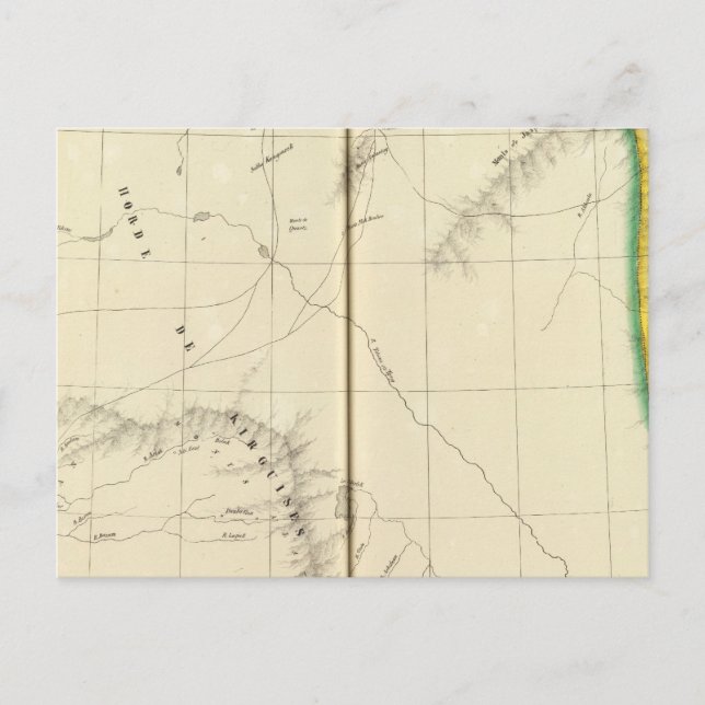 Postal Kazajistán, Kirguistán (Anverso)