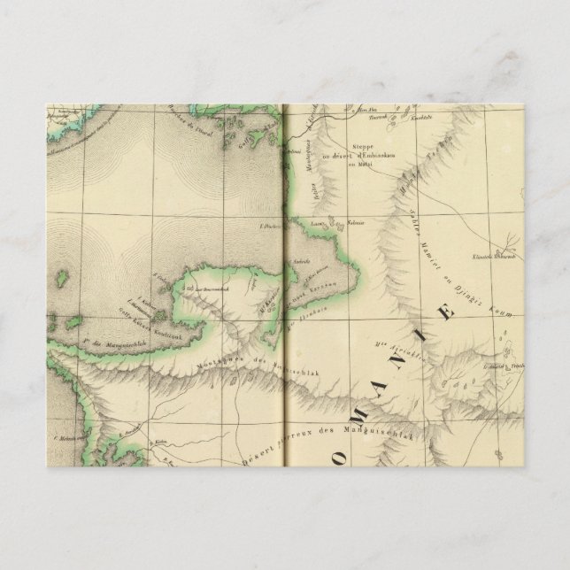 Postal Kazajistán, Uzbekistán (Anverso)