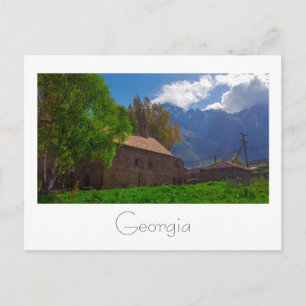 Postal Kazbegi Georgia cautiva la naturaleza de las monta