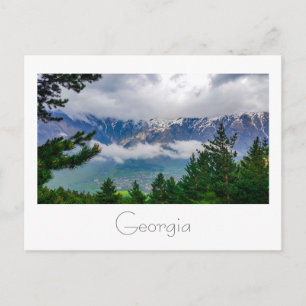 Postal Kazbegi Georgia Gergeti Caucuses Montañas