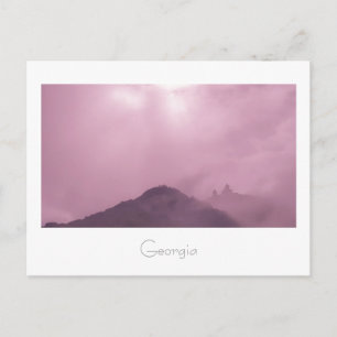 Postal Kazbegi Georgia Gergeti Church Mountain Landscape