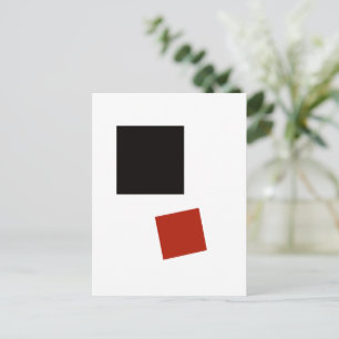 Postal Kazimir Malevich Cuadrado negro cuadrado rojo (191