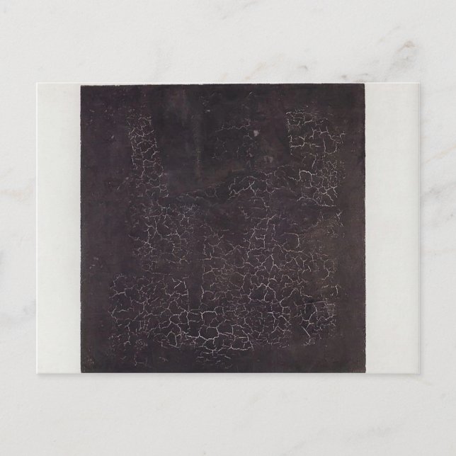 Postal Kazimir Malevich - Plaza negra (Anverso)