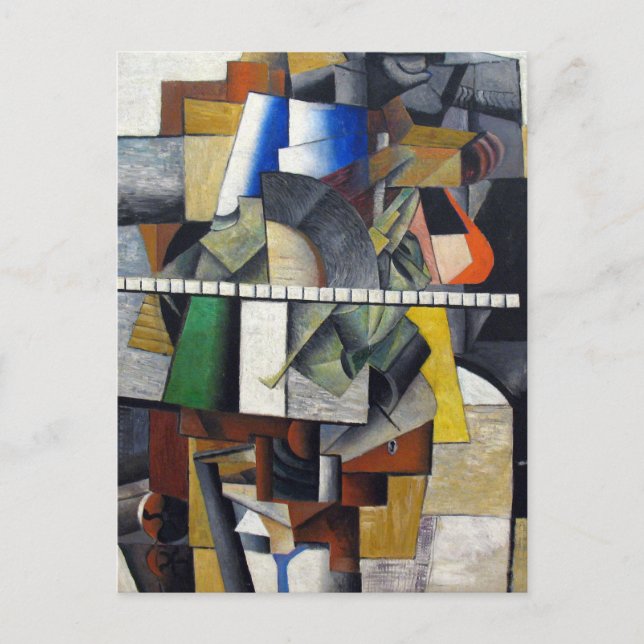 Postal Kazimir Malevich Resumen de arte (Anverso)