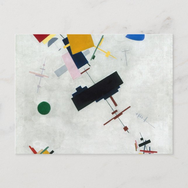 Postal Kazimir Malevich - Suprematismo (Anverso)