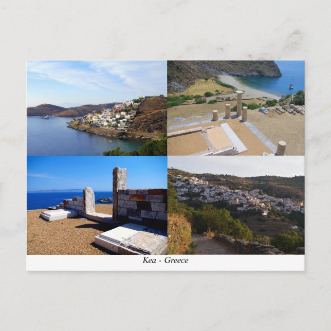 Postal Kea - Grecia (Anverso)