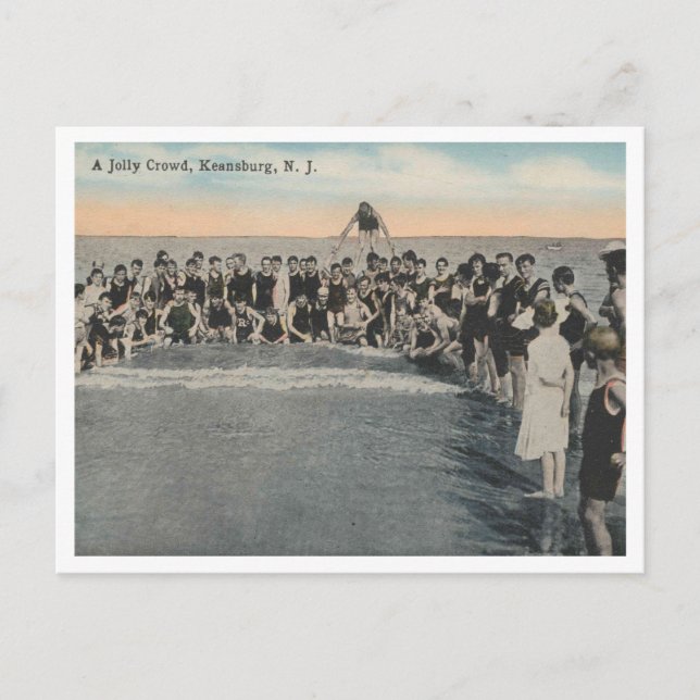 Postal Keansburg NJ, una cosecha alegre de 1918 (Anverso)