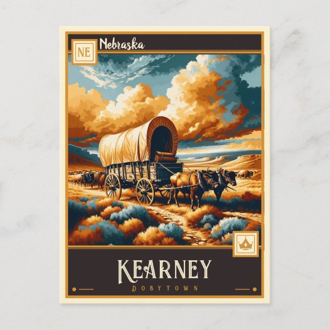 Postal Kearney, Nebraska | Vintage (Anverso)