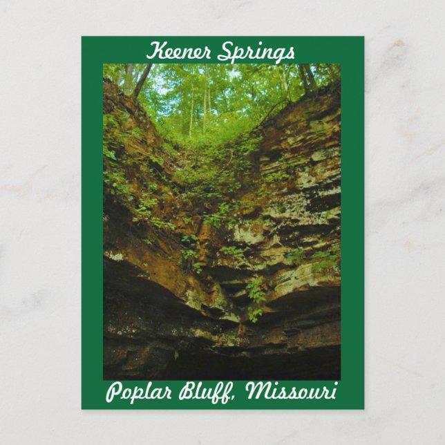 Postal Keener Springs Poplar Bluff Missouri (Anverso)