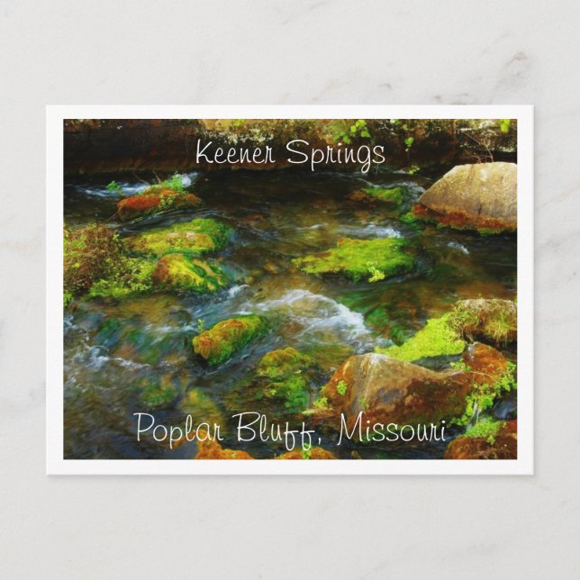 Postal Keener Springs Poplar Bluff, Missouri (Anverso)