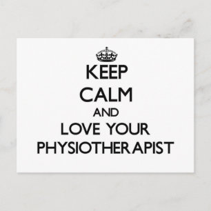 Postal "Keep Calm... y ama a tu fisioterapeuta"