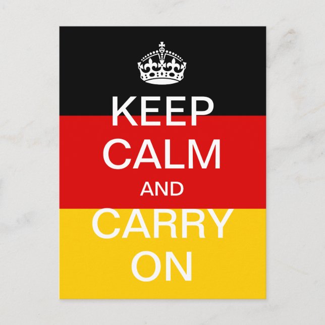 Postal KEEP CALM y CARRY ON personalizado - bandera de Al (Anverso)