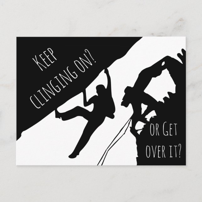 Postal Keep Clinging On Or Get Over It? Rock Climbing (Anverso)