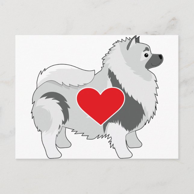 Postal Keeshond (Anverso)