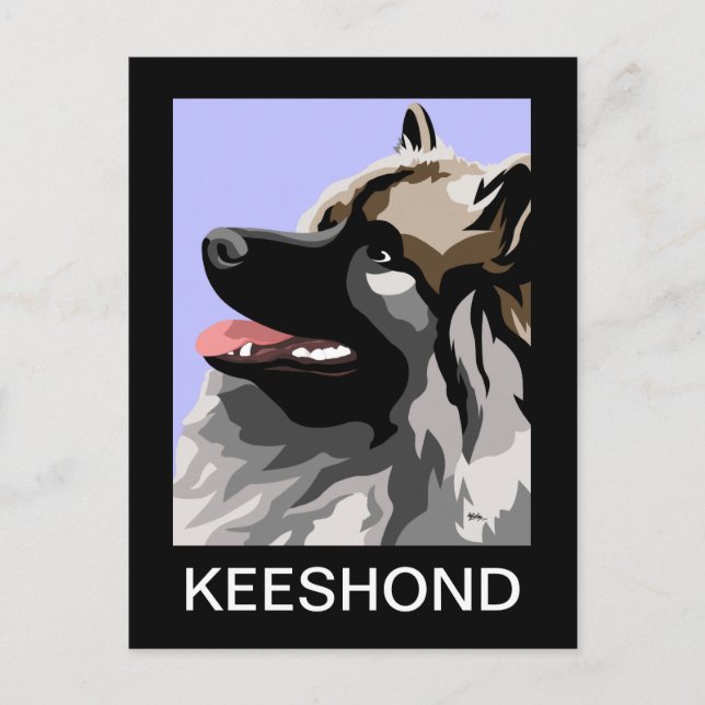 Postal Keeshond Art (Anverso)