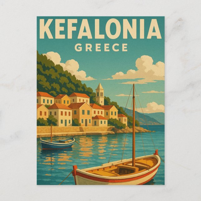 Postal Kefalonia Grecia (Anverso)
