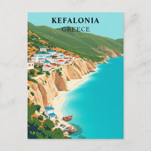 Postal Kefalonia, Grecia Isla Jónica antigua