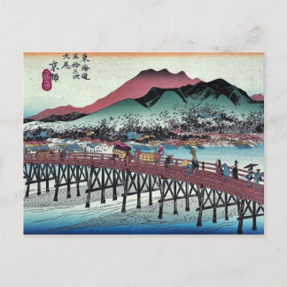 Postal Keishi de Ando, Hiroshige Ukiyoe
