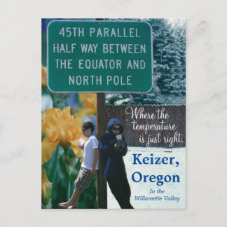 Postal Keizer Oregon Iris Capital 45º Paralelo