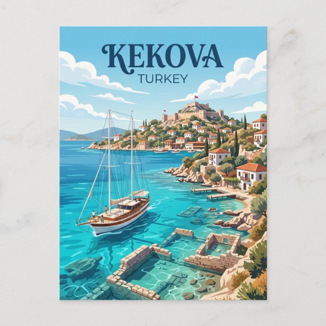 Postal Kekova Turquía (Anverso)
