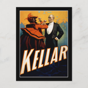 Postal Kellar - Magician - Poster de teatro de época