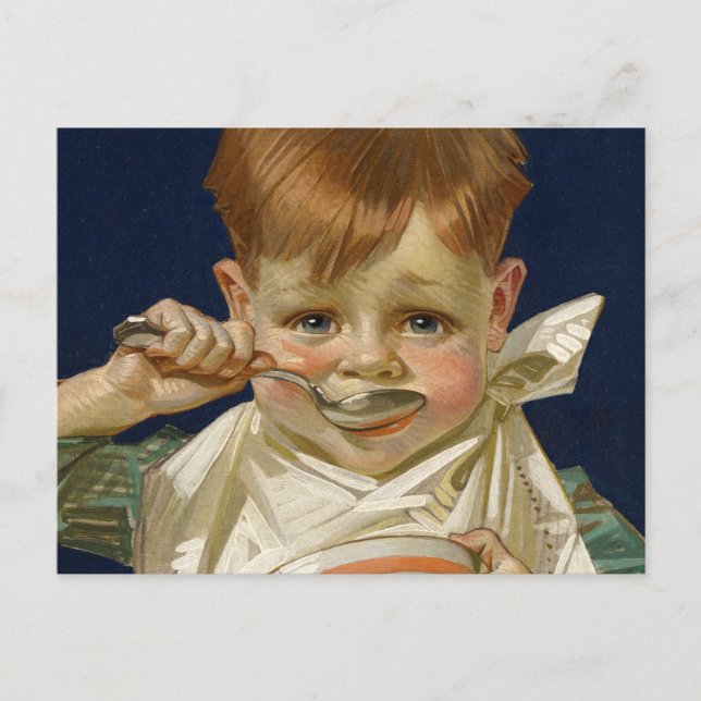 Postal Kellogg's Kids, 1920 by J. C. Leyendecker (Anverso)
