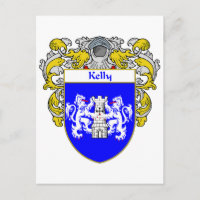 Kelly Coat of Arms (Mantled)