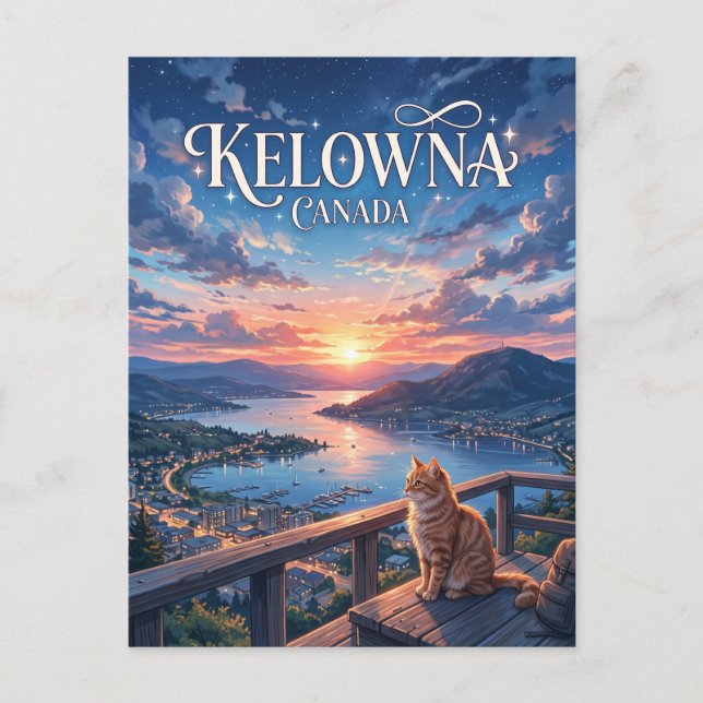 Postal Kelowna Canadá (Anverso)