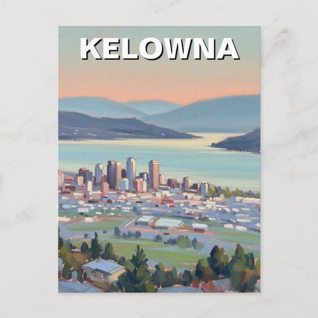 Postal Kelowna Canada Travel (Anverso)