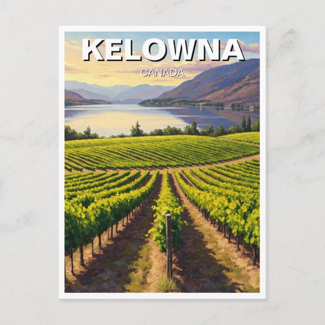 Postal Kelowna Canada Travel (Anverso)