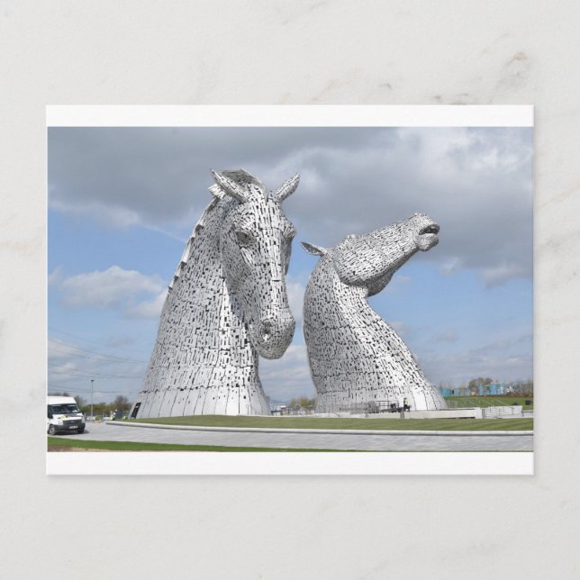 Postal Kelpies , Helix Park , Falkirk , Escocia (Anverso)