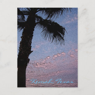 Postal Kemah Palm Sunset - personalizado