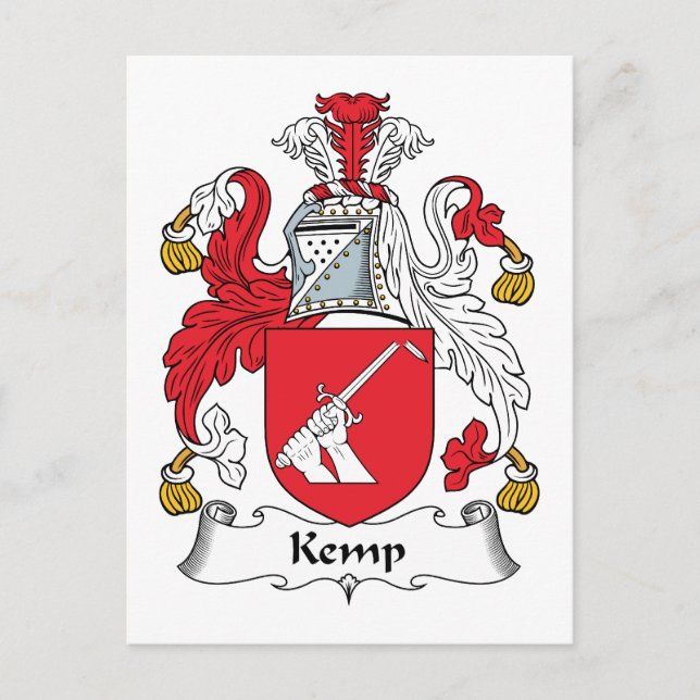 Postal Kemp Family Crest (Anverso)