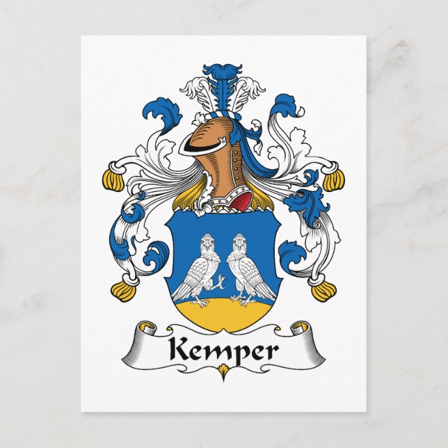 Postal Kemper Family Crest (Anverso)