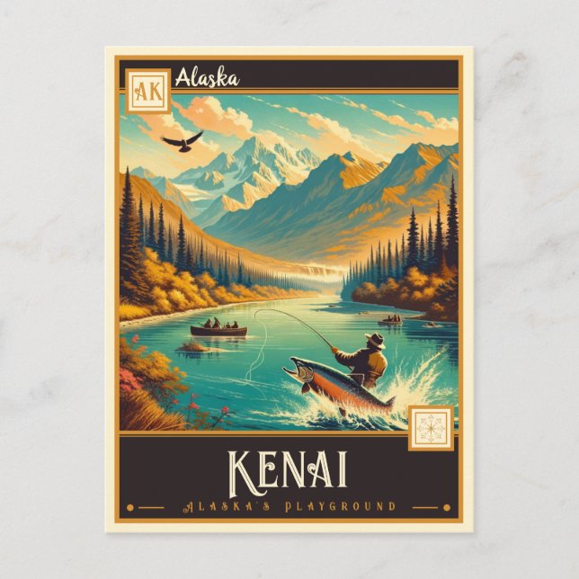 Postal Kenai, Alaska | Vintage (Anverso)