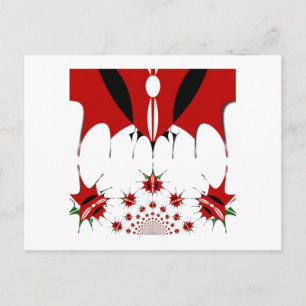 Postal Kenia mágica: Simetría de la modernidad de la here